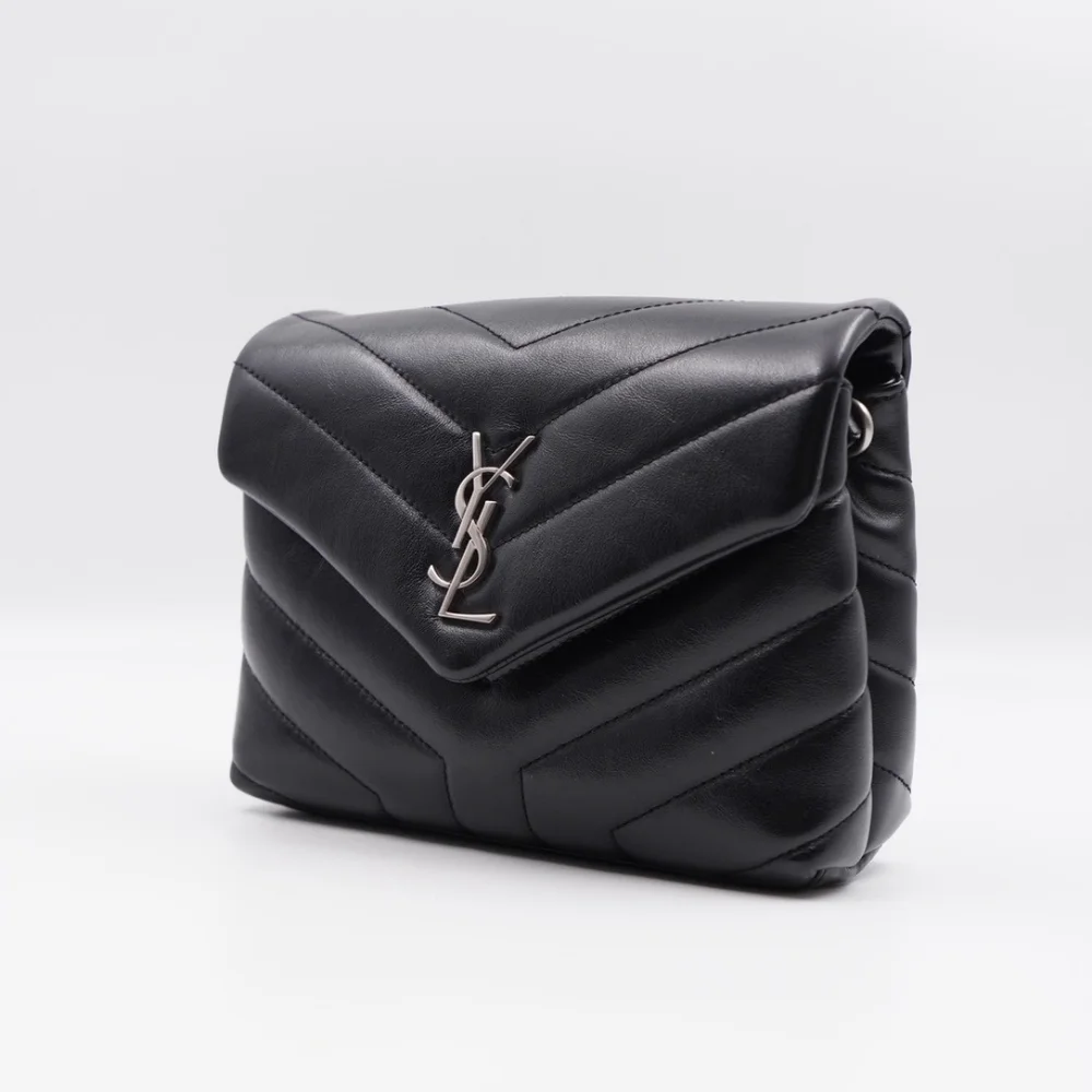 CF49 💟 Saint Laurent Loulou Shoulder Bag Matelasse Chevron Leather Toy - Picture 5 of 15